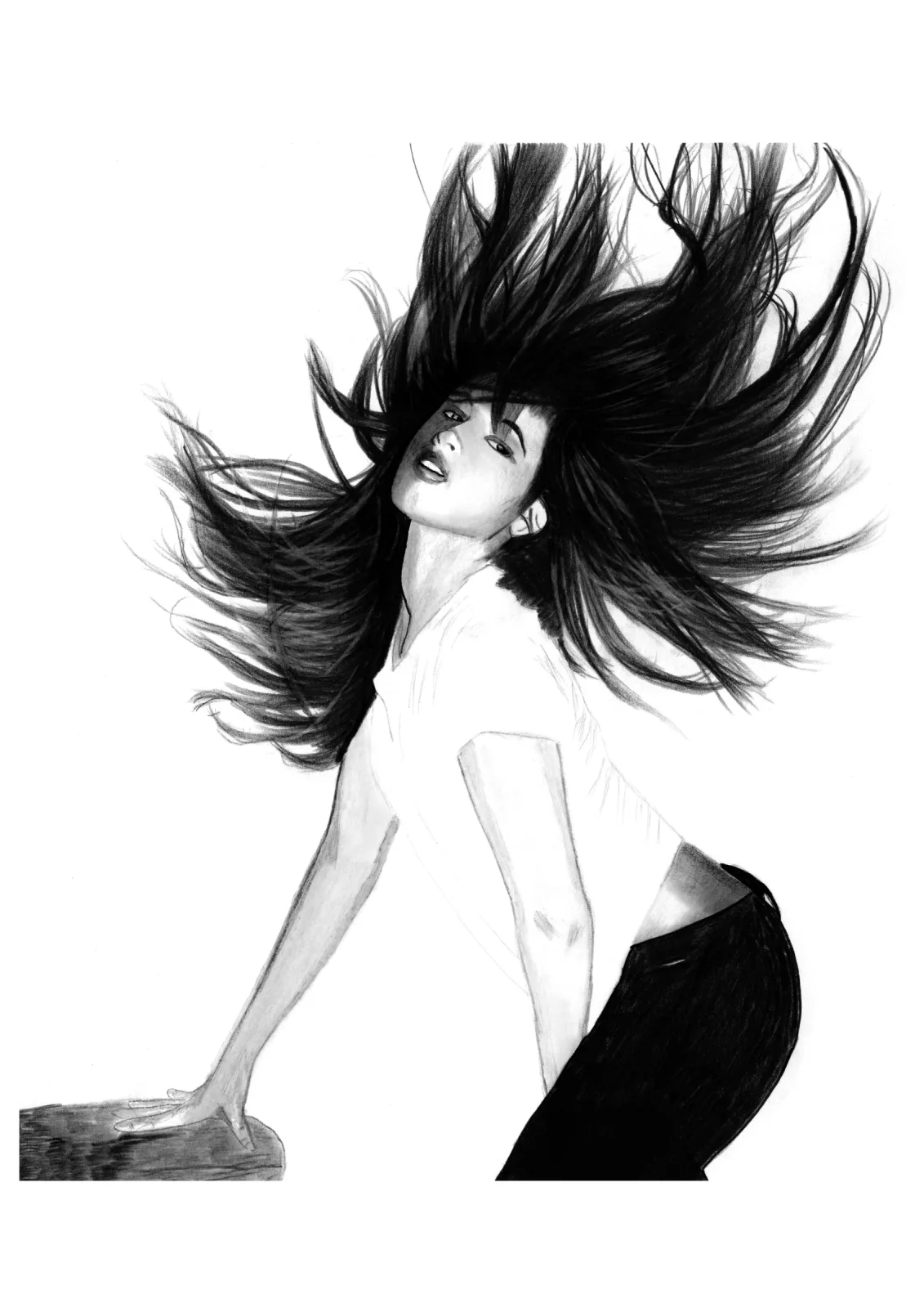 (E)motion — pencil drawing, 2023