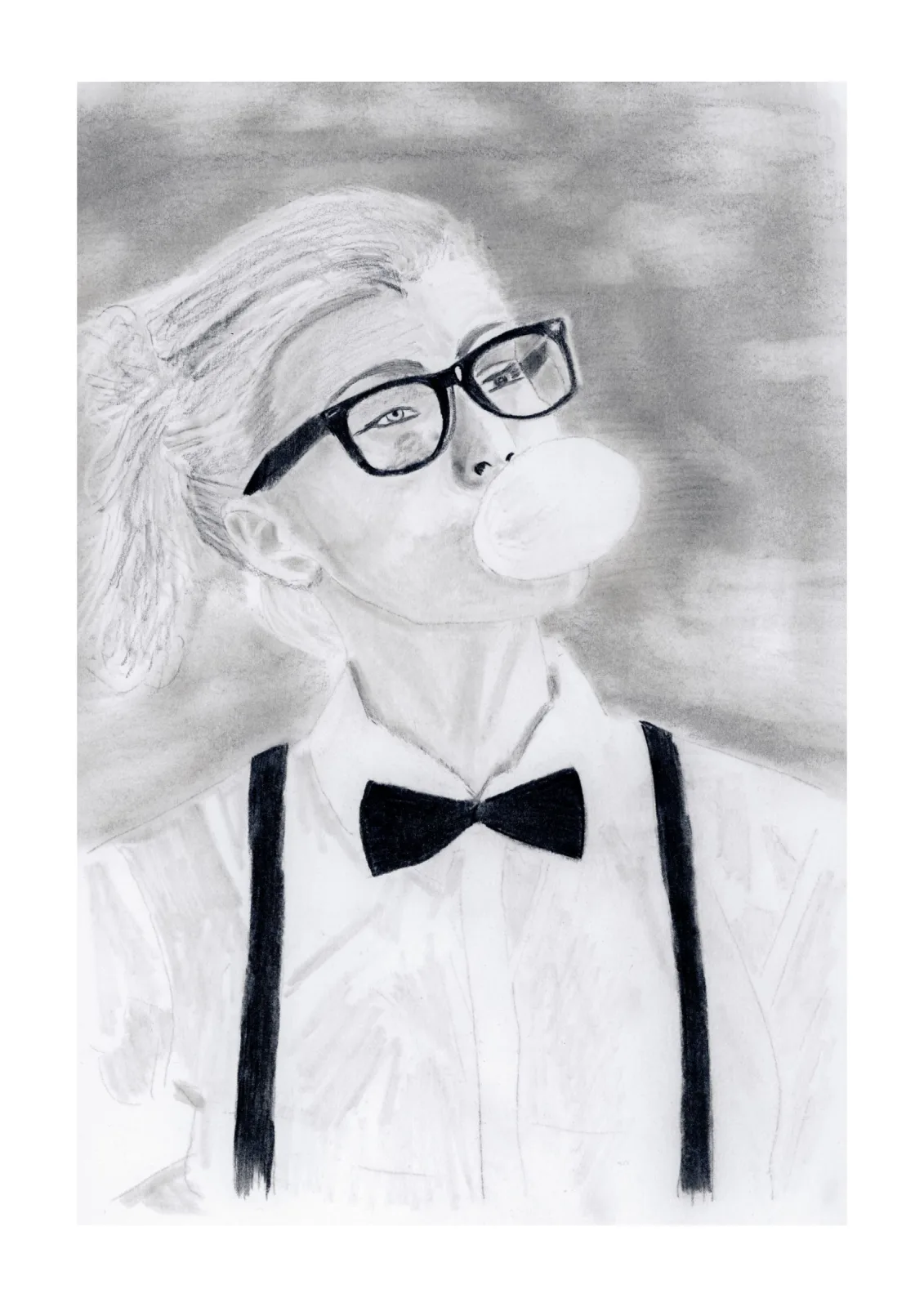 Bubble — pencil drawing, 2022