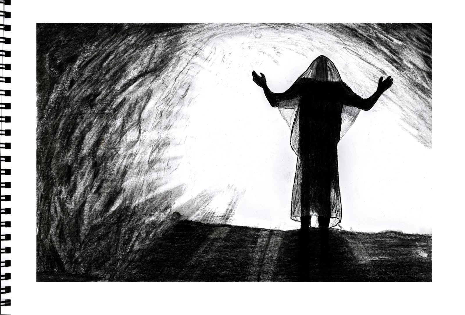 "Rise" Day 13 — drawing, 2023