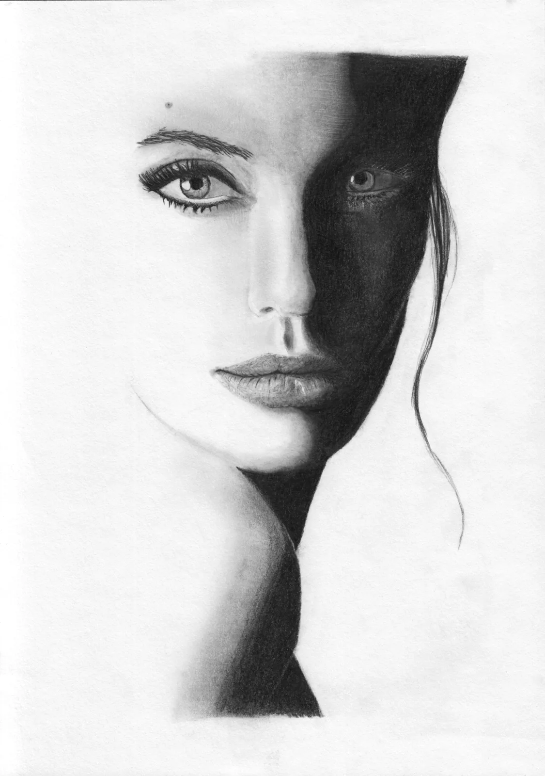 Your shot’s as bad as your cooking — pencil drawing