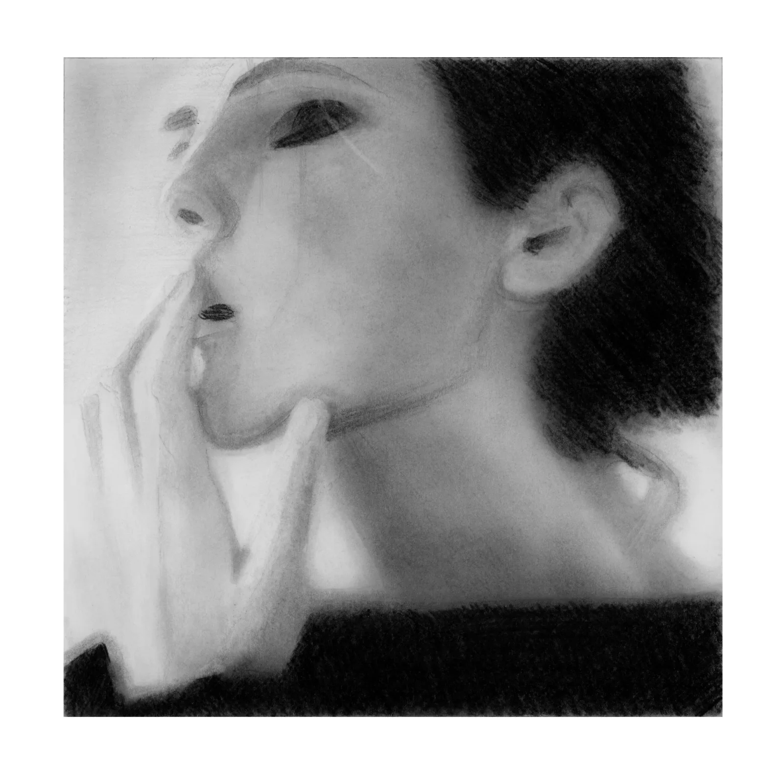 Hello Darkness — pencil drawing, 2022