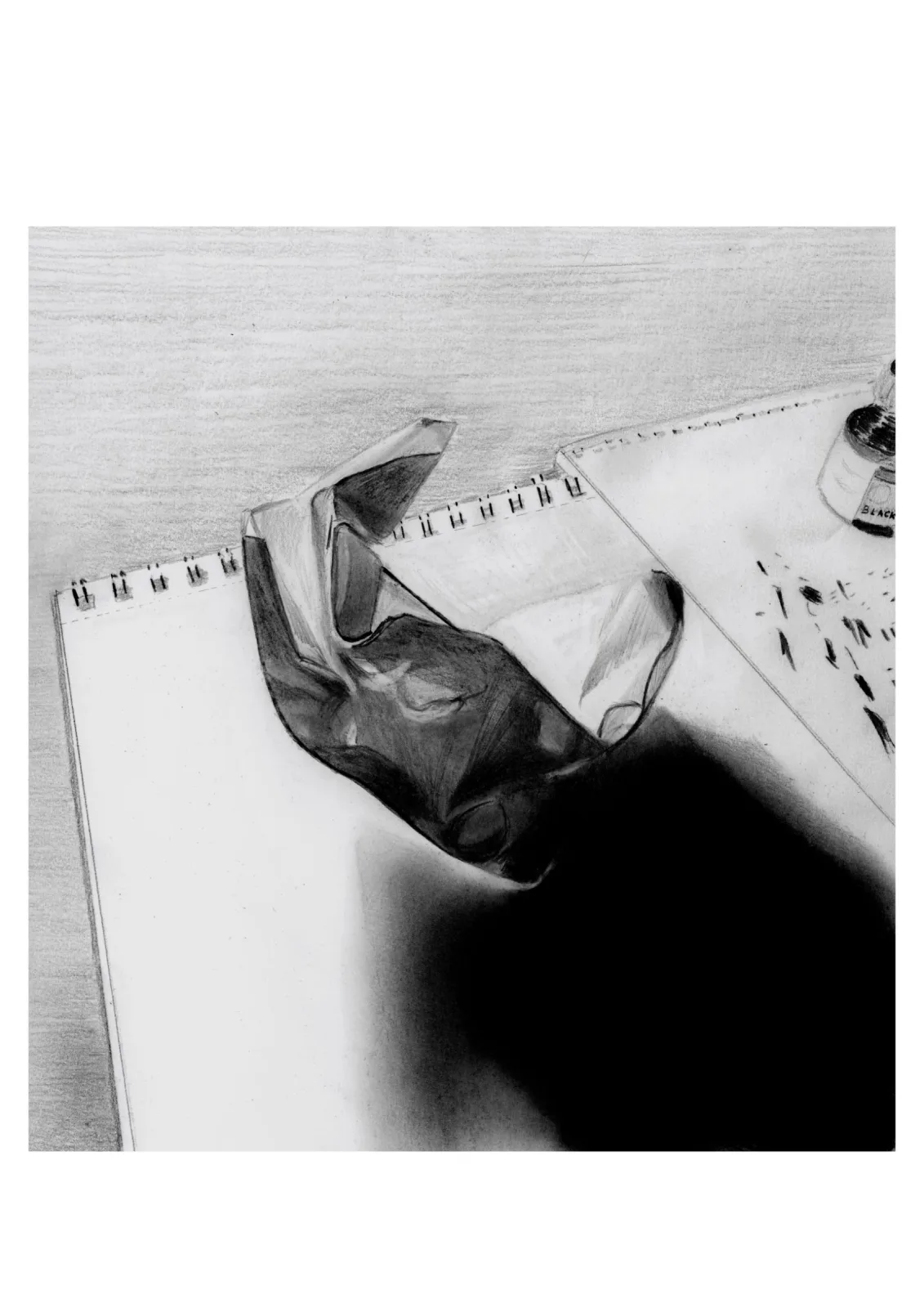 Never give up — pencil drawing, 2022