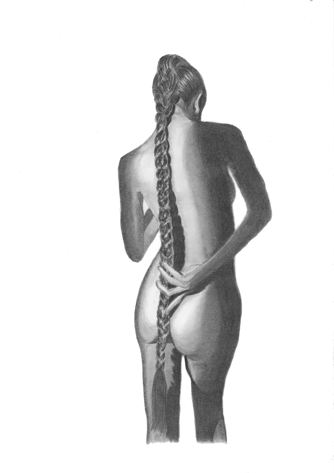 Braid — pencil drawing, 2021