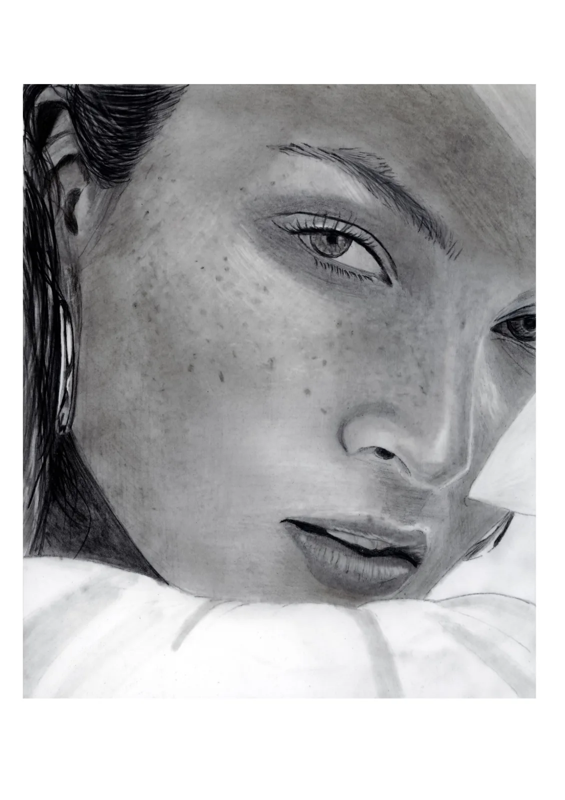 Les mots laissent aussi des cicatrices. — pencil drawing, 2022