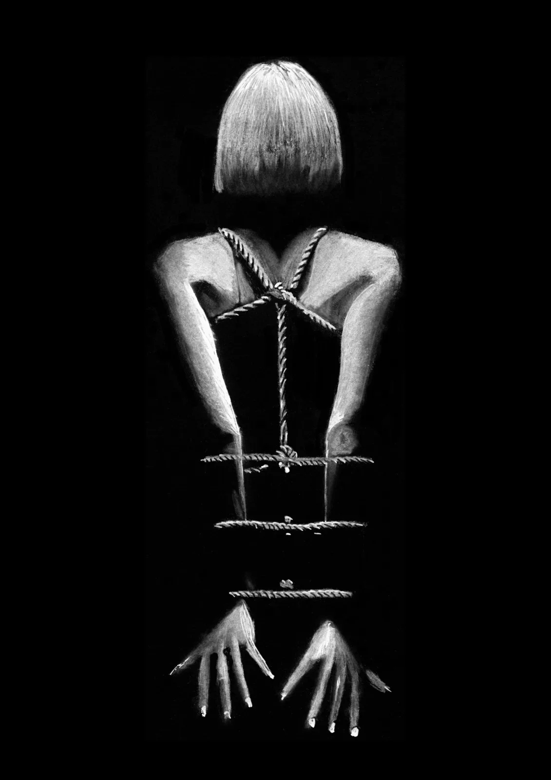 Darkness at the Heart of My Love — pencil drawing, 2022