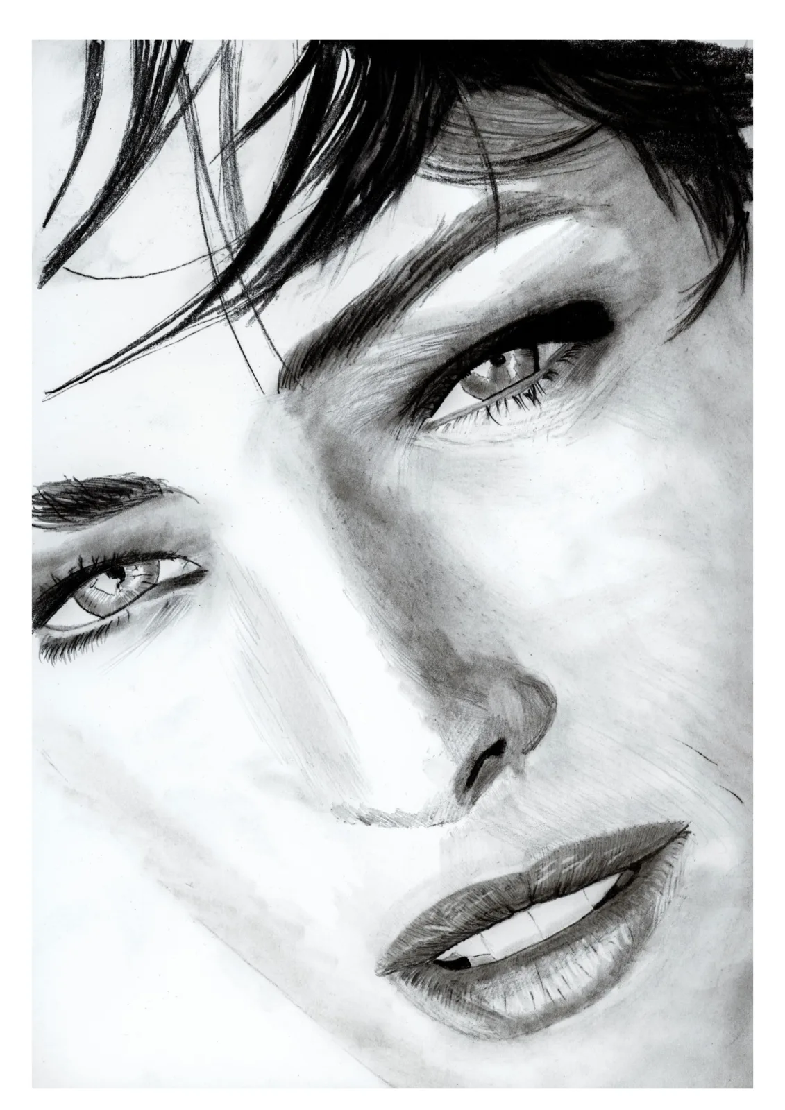 Tatjana Patitz — pencil drawing, 2023