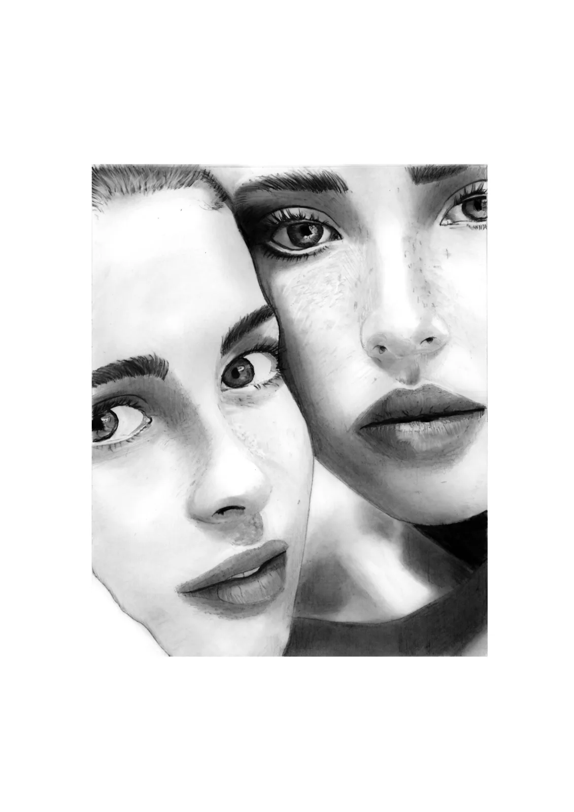 La fievre dans les yeux — pencil drawing, 2023