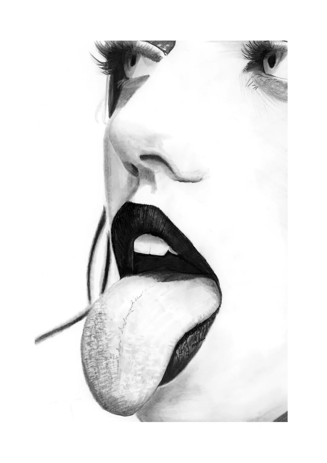 Expectation — pencil drawing