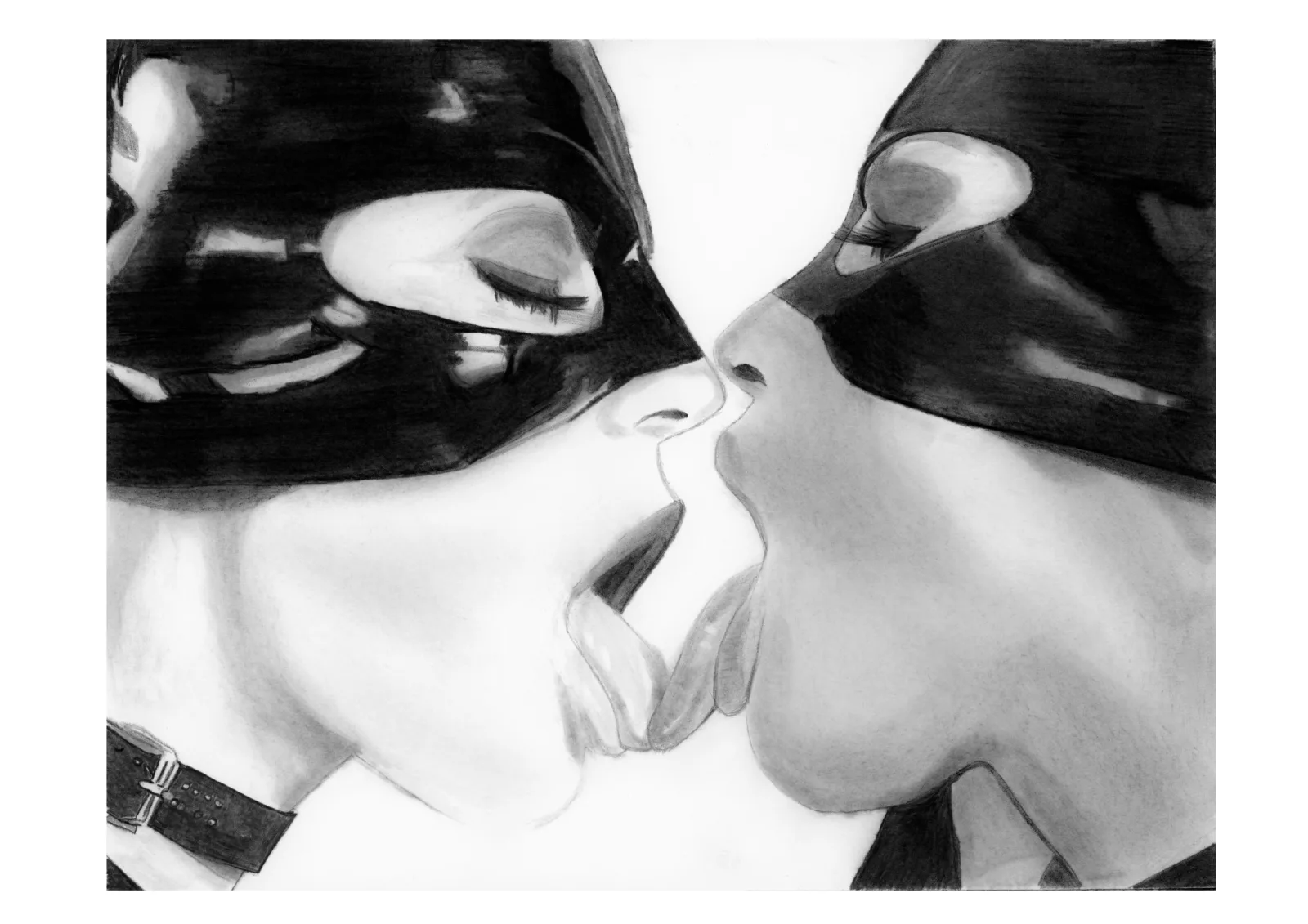 Batman Kittens — pencil drawing, 2022