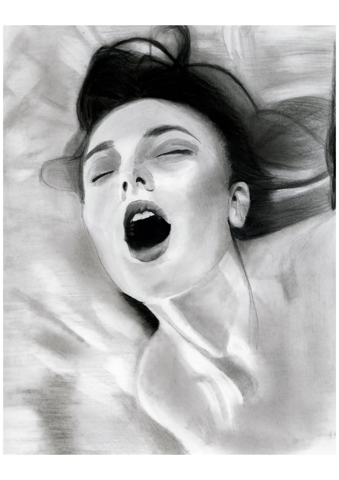 Satisfaction — pencil drawing, 2022