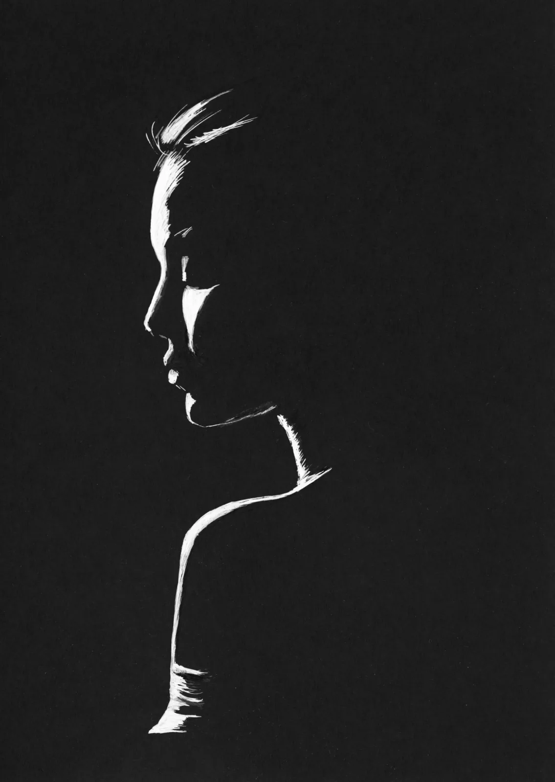 A few lines — drawing, 2022