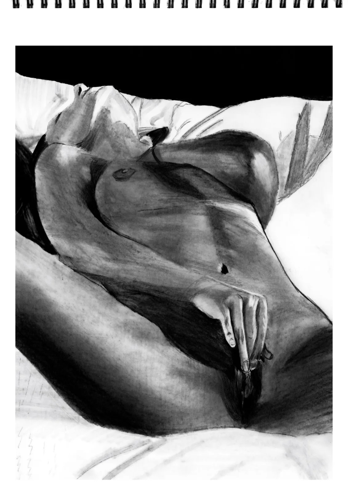 (spread) EAGLE — pencil drawing, 2022