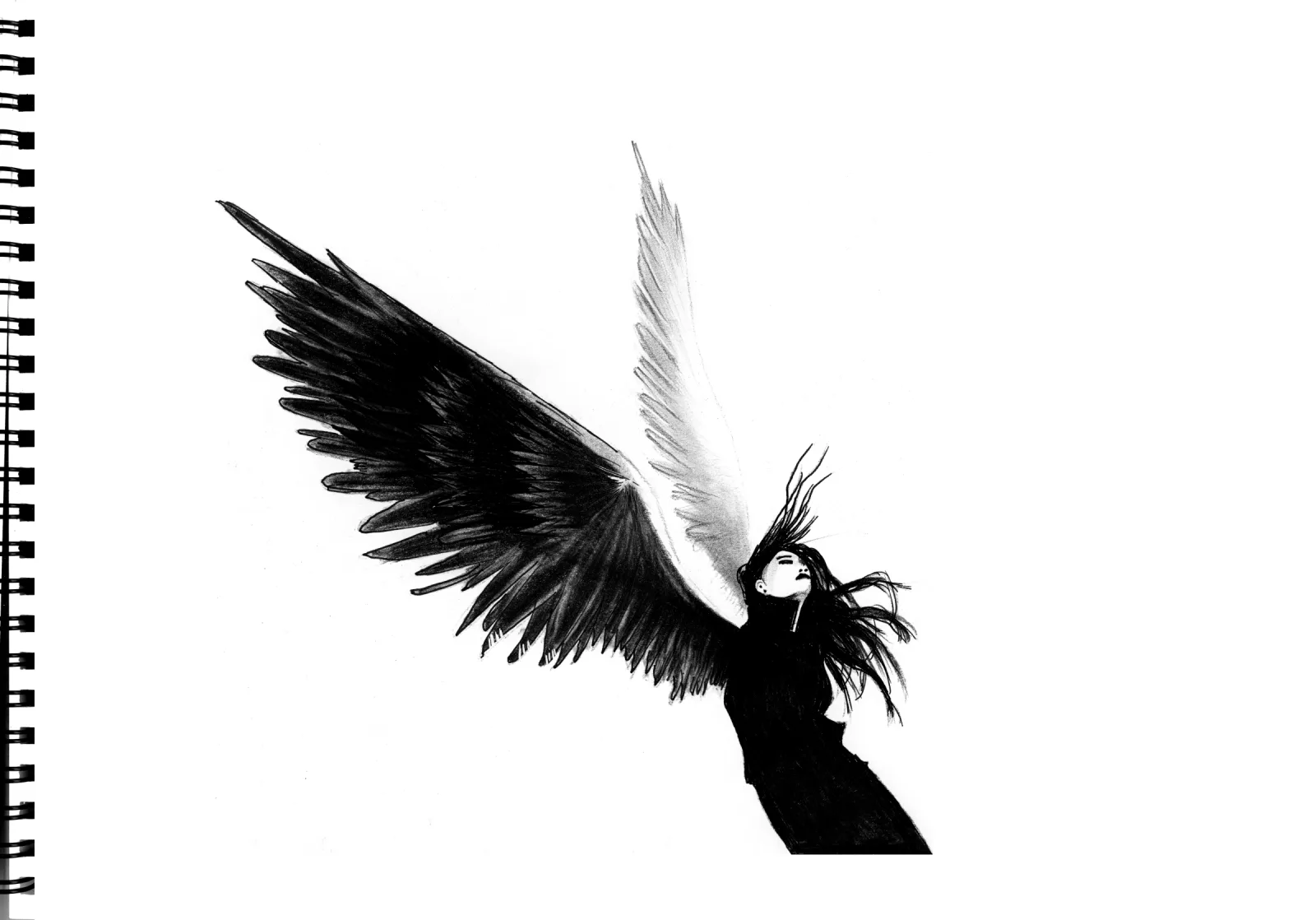 "Angel" Day 16 — drawing, 2023