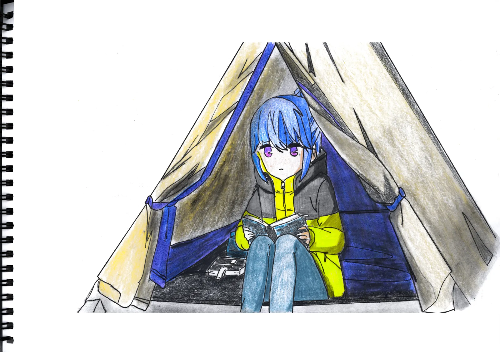 "Camp" Day 22 — drawing, 2024