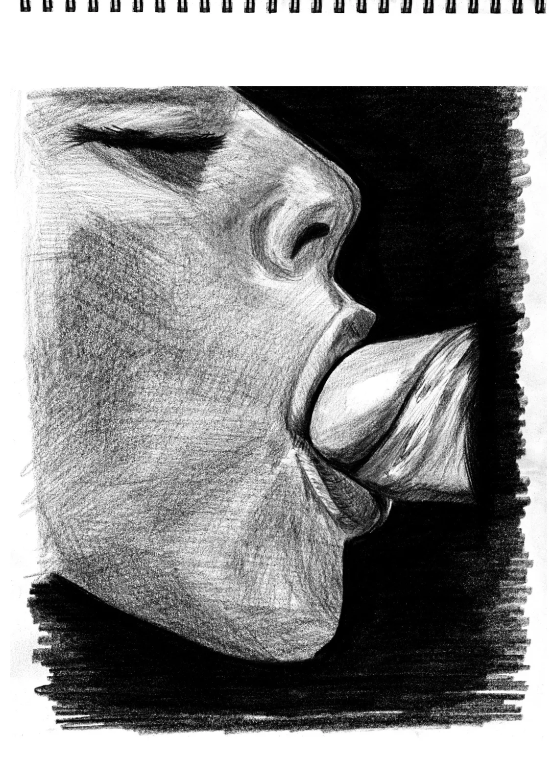 Empty — pencil drawing, 2022