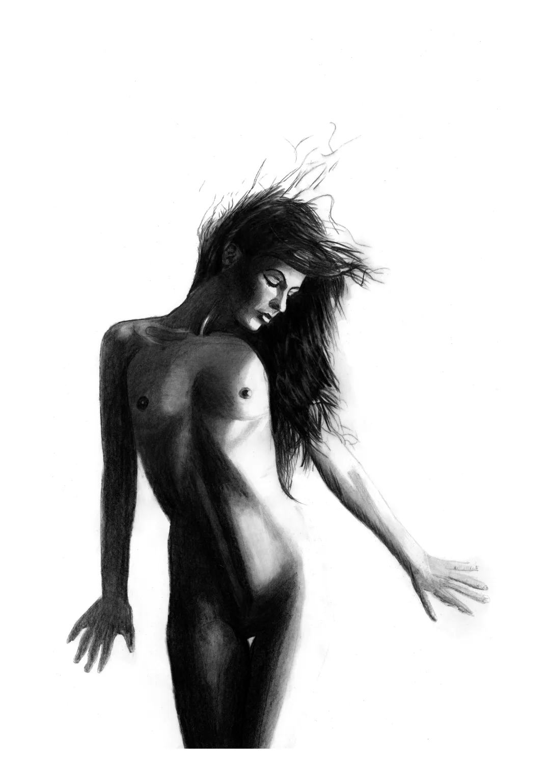 Will you be my master? — pencil drawing