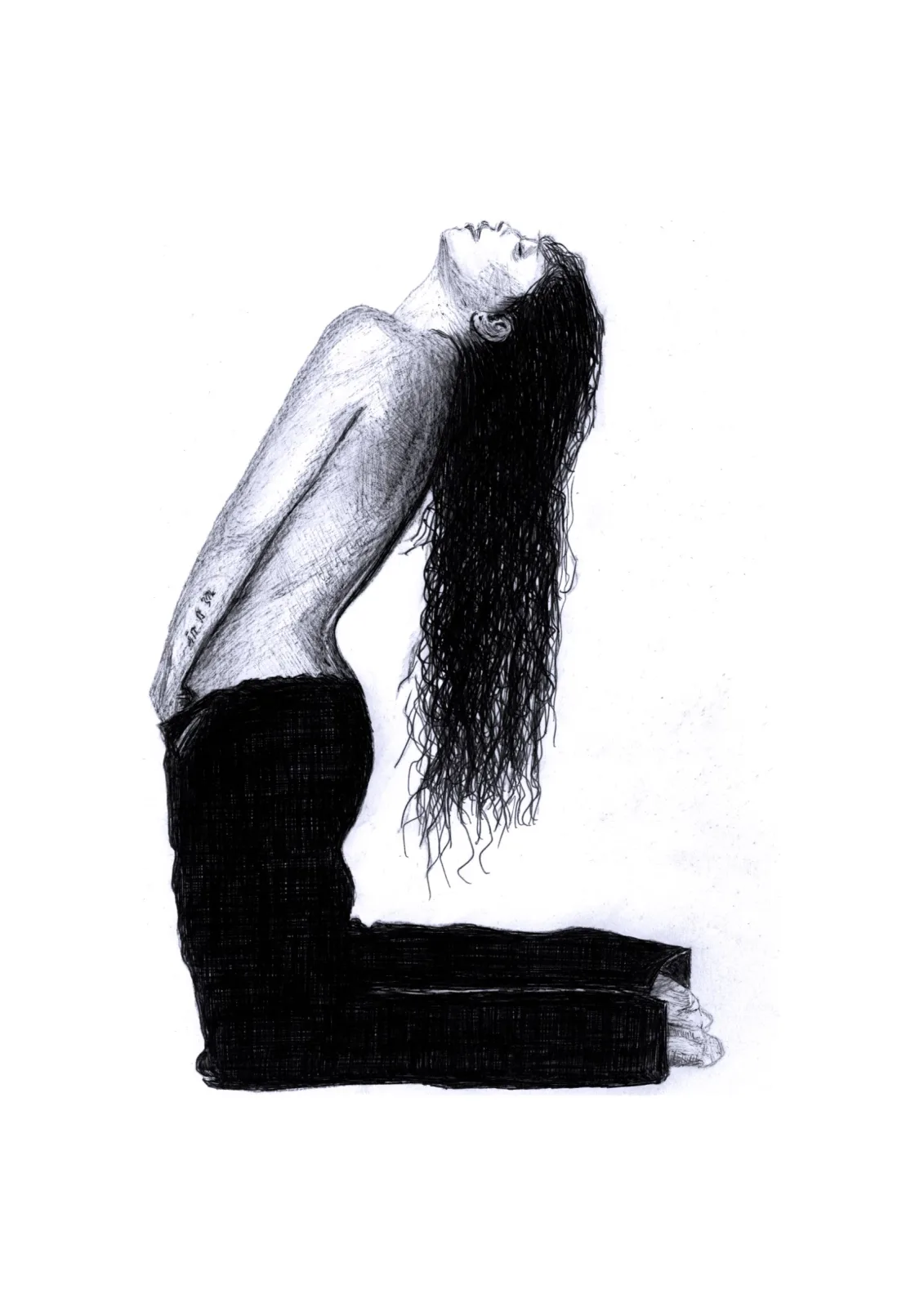 Ballpoint Zoe — drawing, 2022