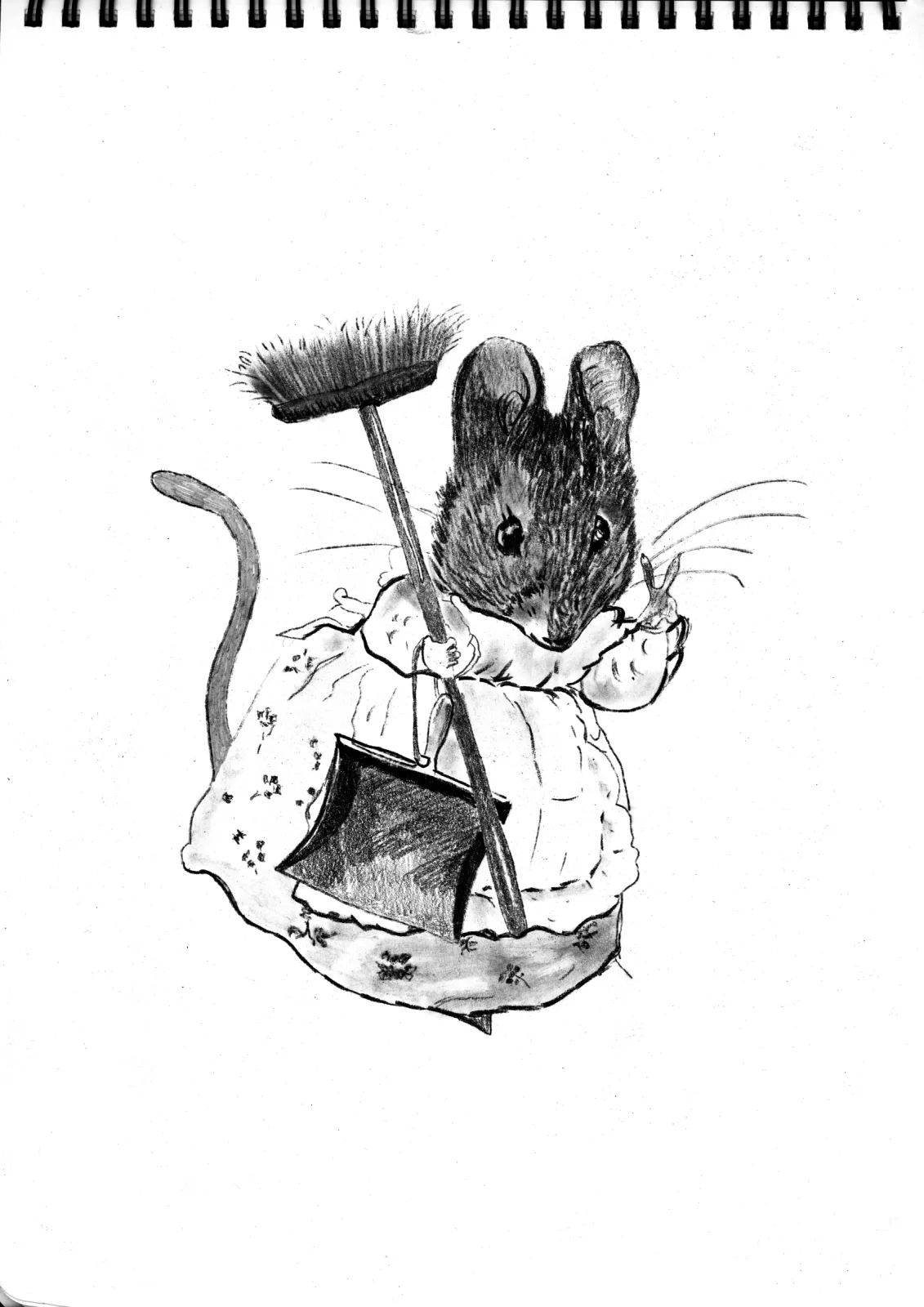 "Sweep" Day 10 — drawing, 2025