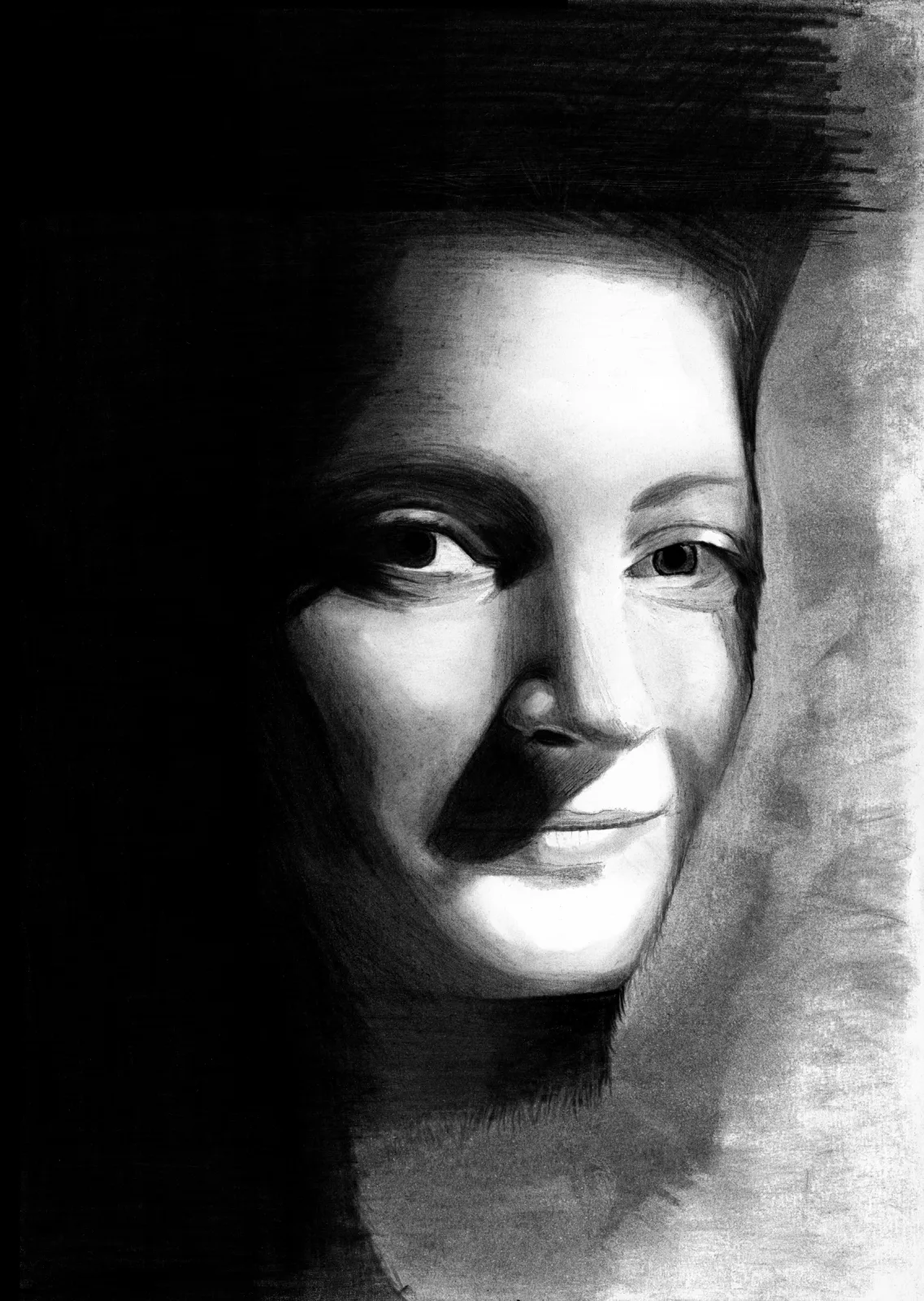 Abbracciami — pencil drawing, 2023