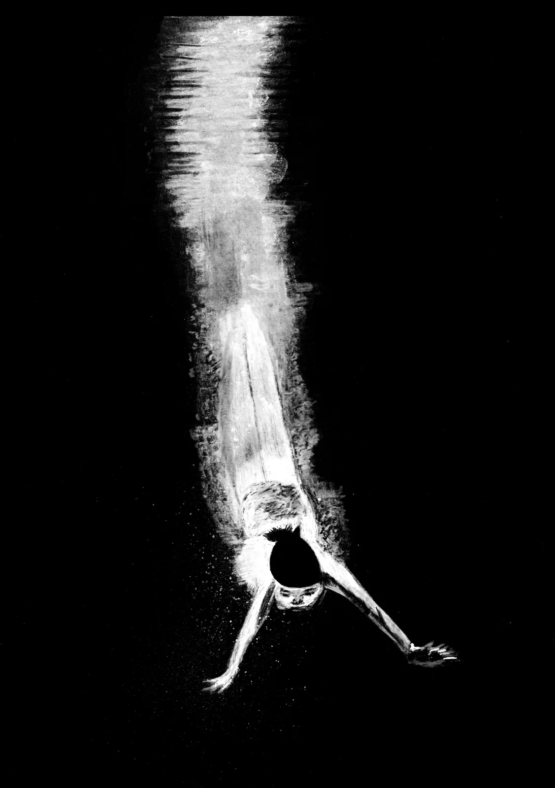 Jump (For My Love) — pencil drawing, 2023