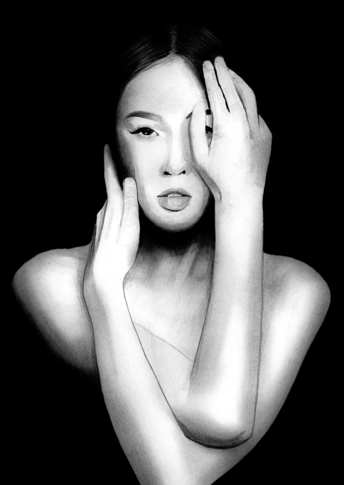 China Girl — pencil drawing, 2024