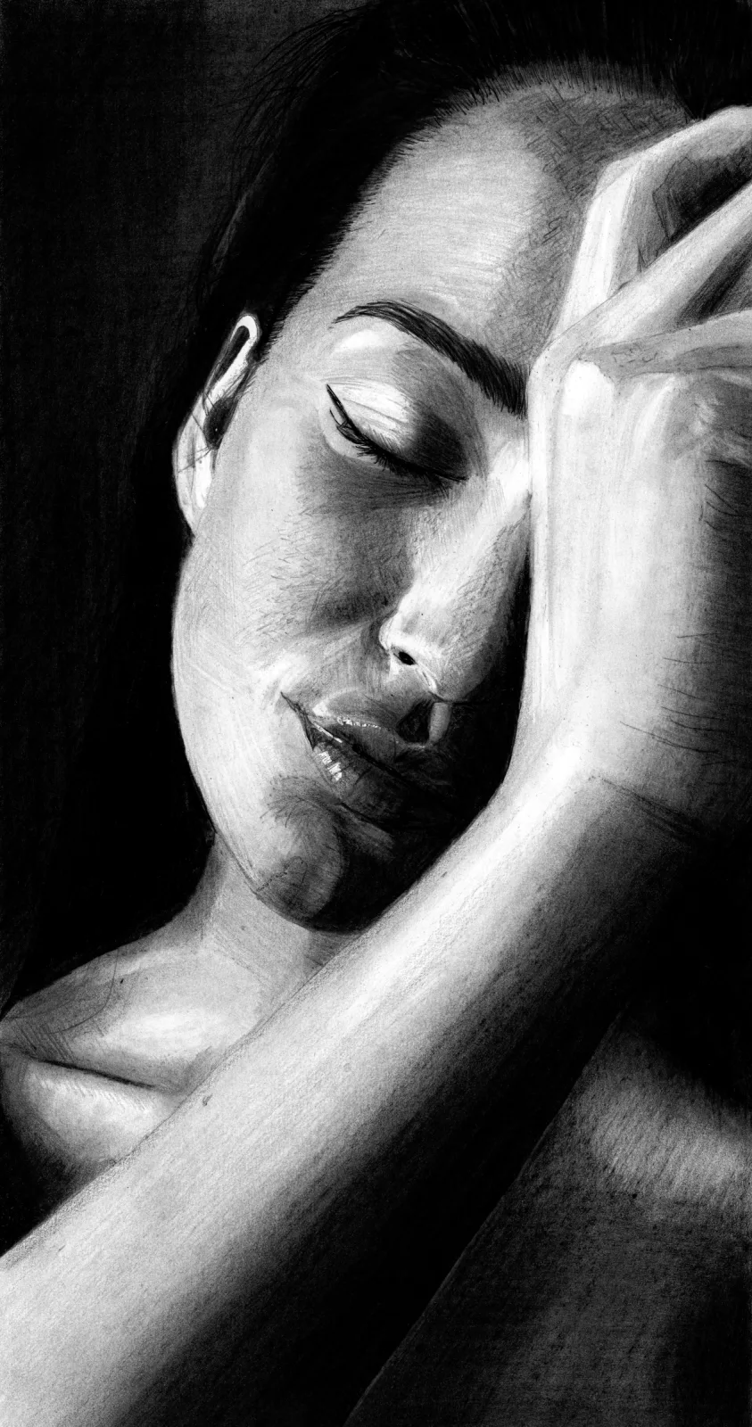 Dreamy — pencil drawing, 2023