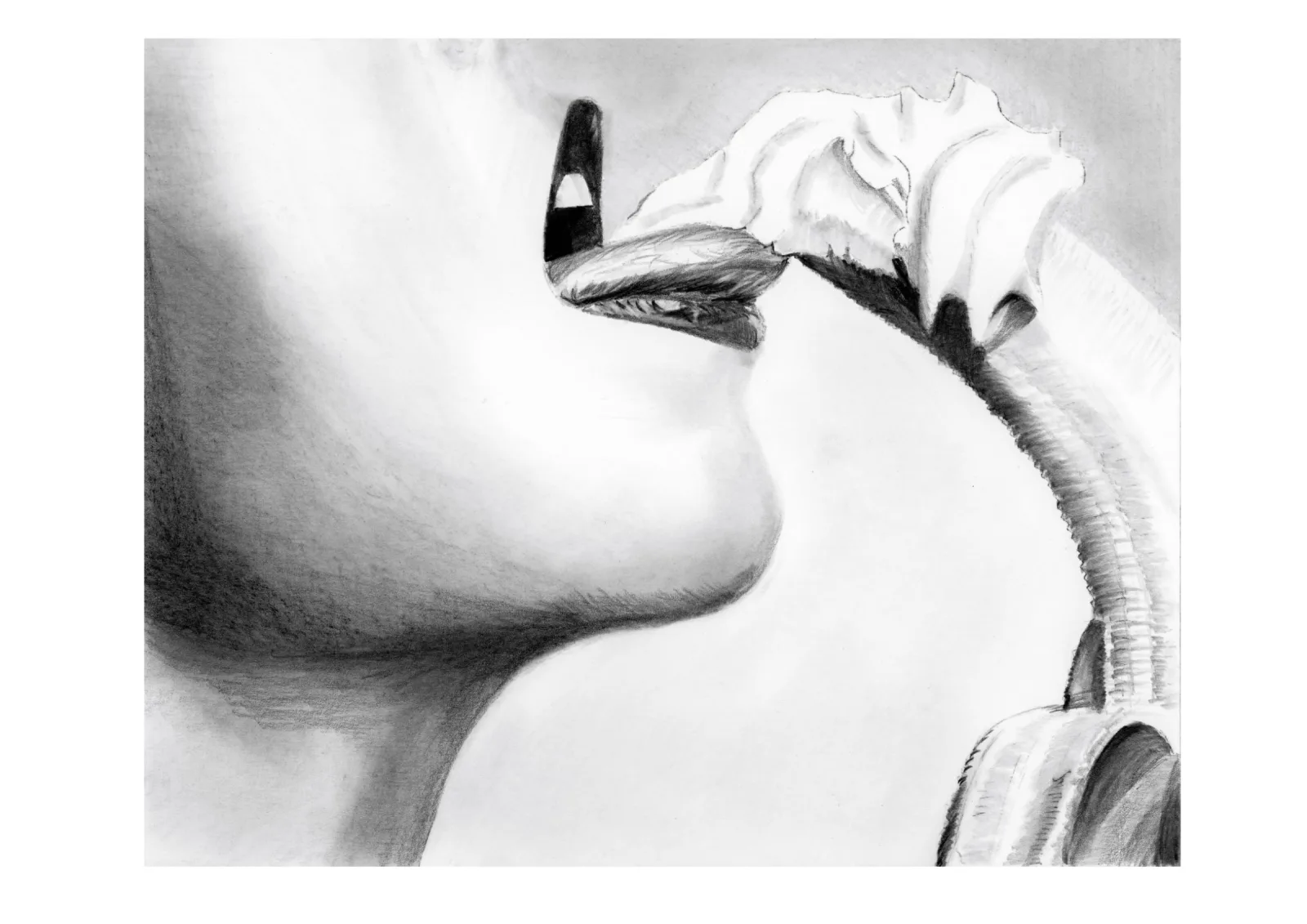 Tempting — pencil drawing, 2022