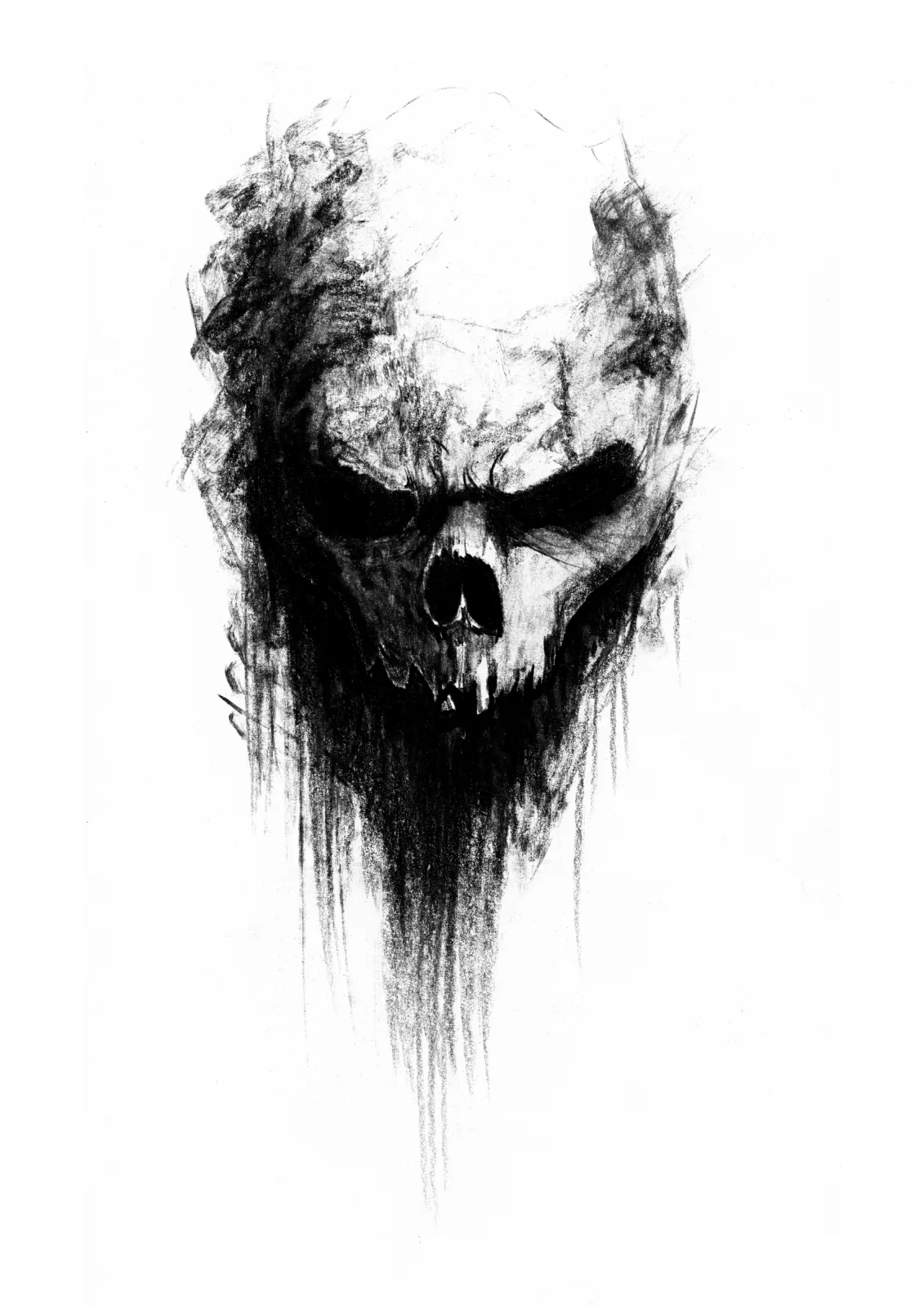 "Skeletal" Day 28 — drawing, 2025