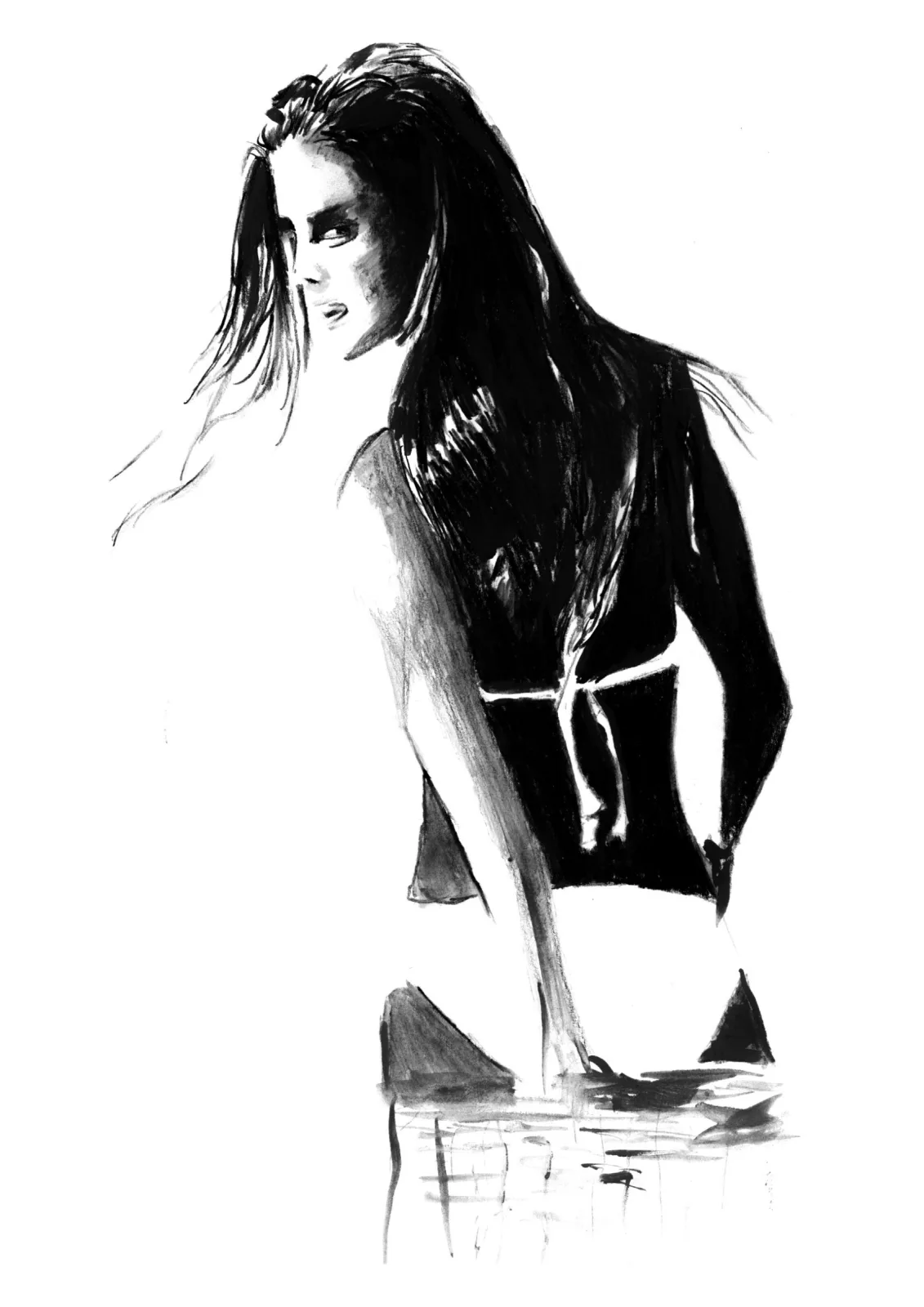 Water Soluble — pencil drawing, 2022