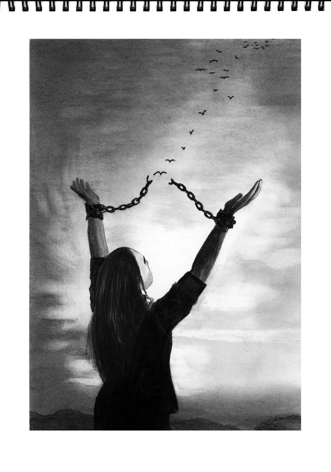 "Chains" Day 21 — drawing, 2023
