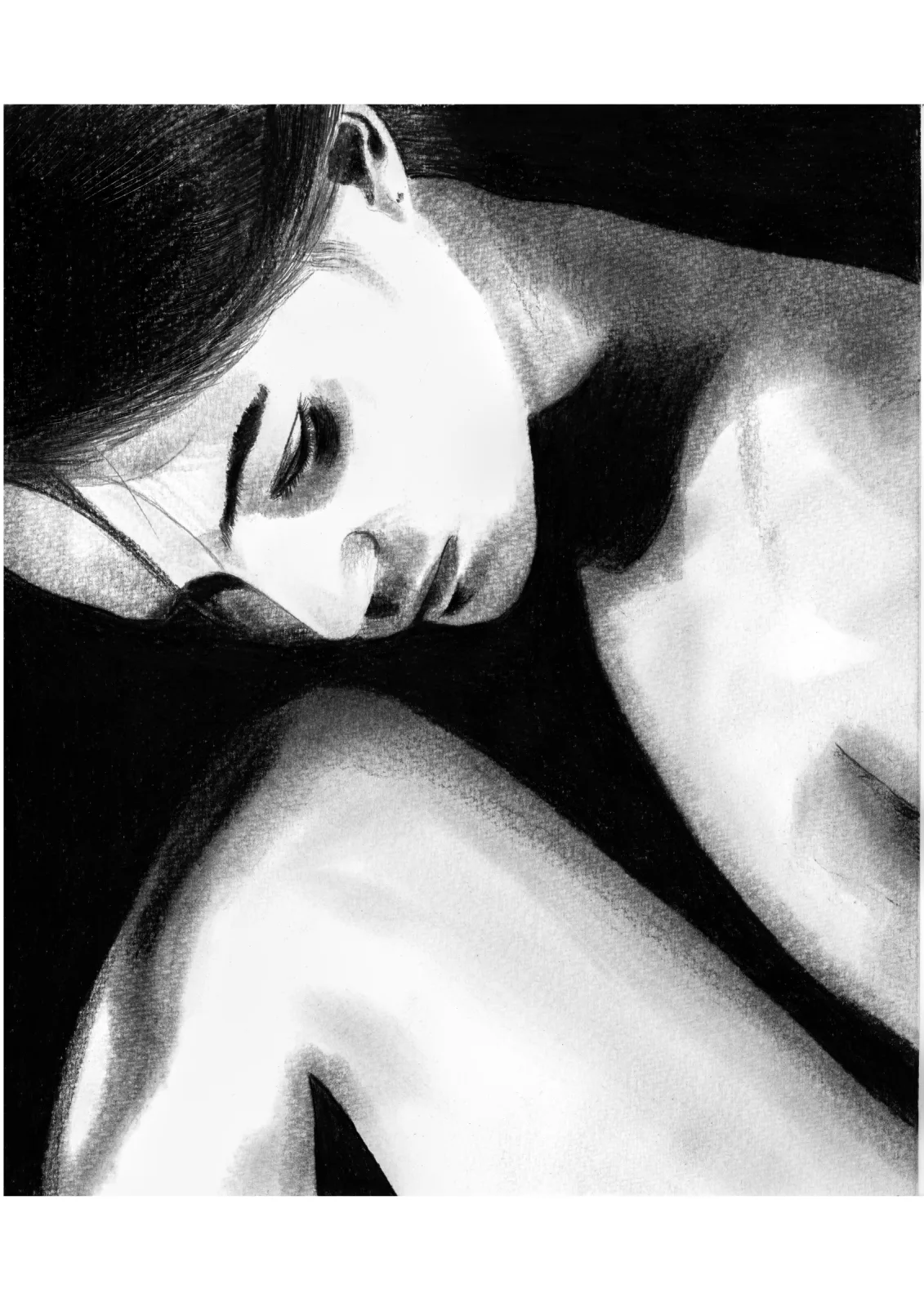 Without you — pencil drawing, 2023