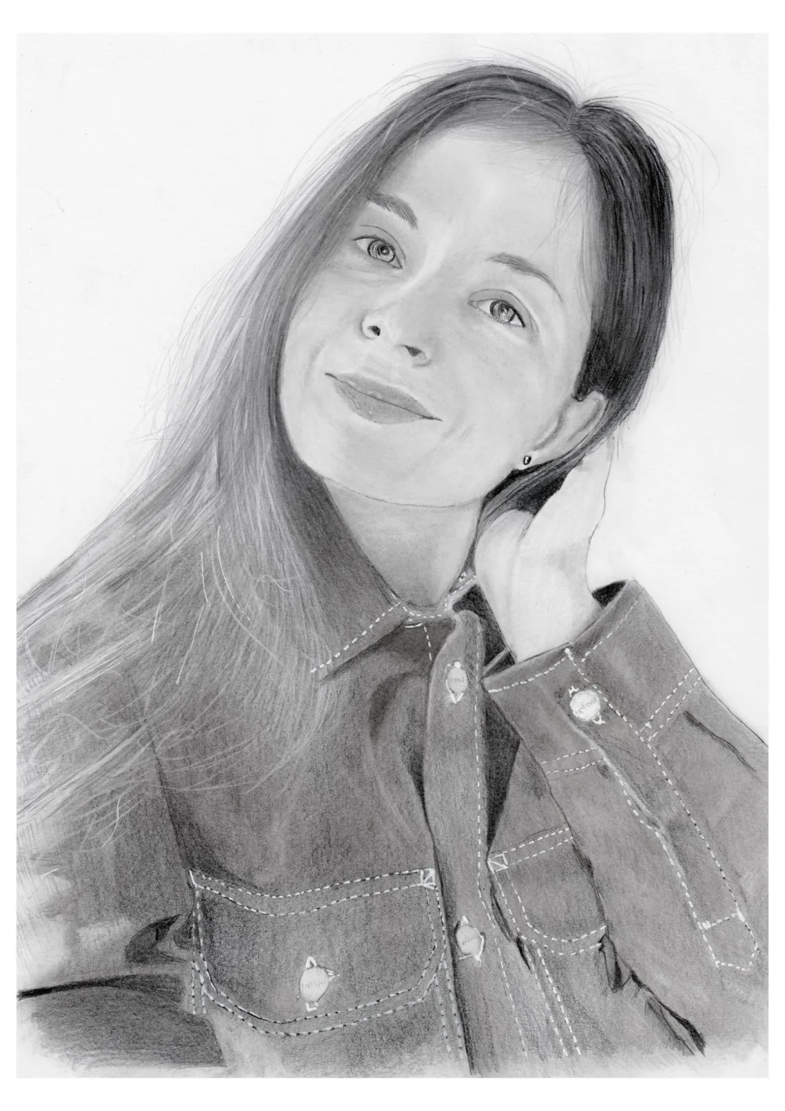 Kissed By The Sun — pencil drawing, 2021