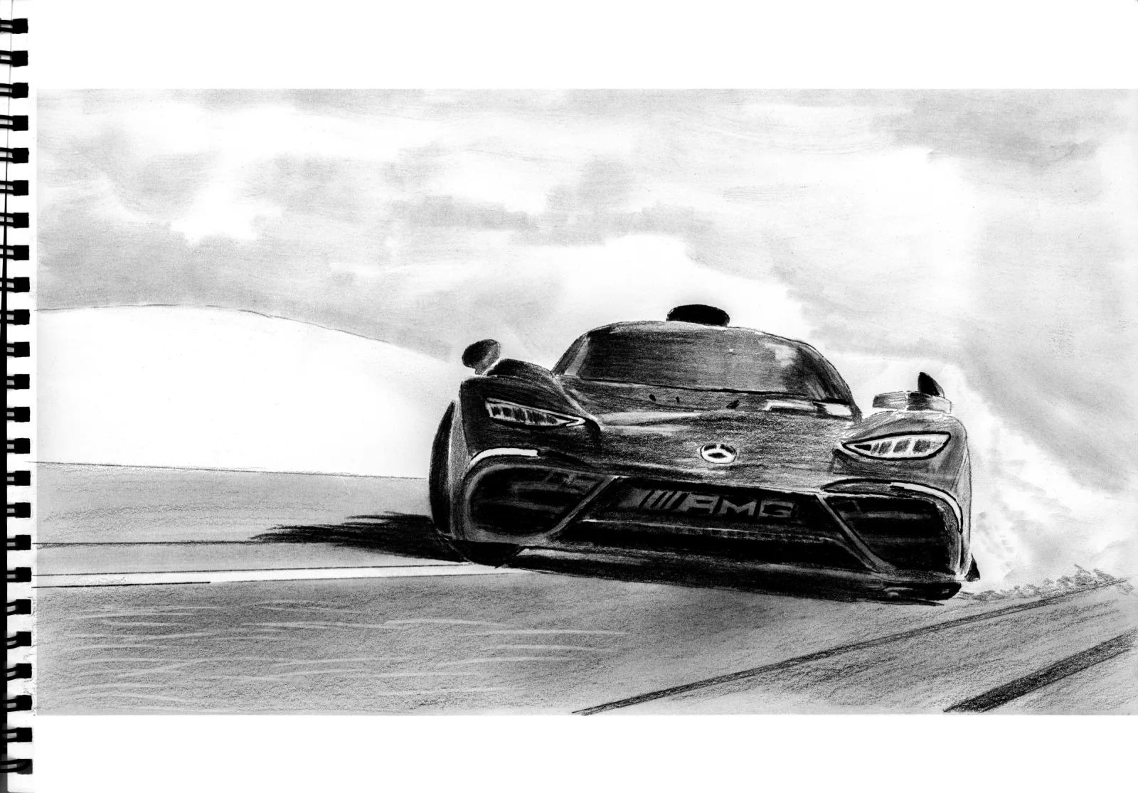 "Forza Horizon" Day 13 — drawing, 2024